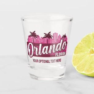 Custom Text Orlando Florida Shot Glass