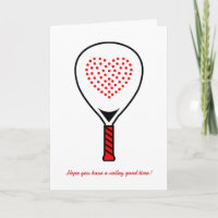 Custom text, Padel birthday card
