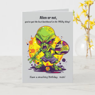 Custom text, Padel  Milky Way Match Point Card