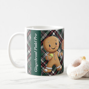 🎾🎄Custom text, Padel Powered Christmas Coffee Mug