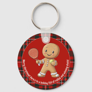 🎾🎄Custom text,  Padel Powered Christmas Key Ring
