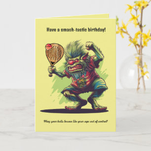 Custom text, padel Trollin’ & Rollin’  Card