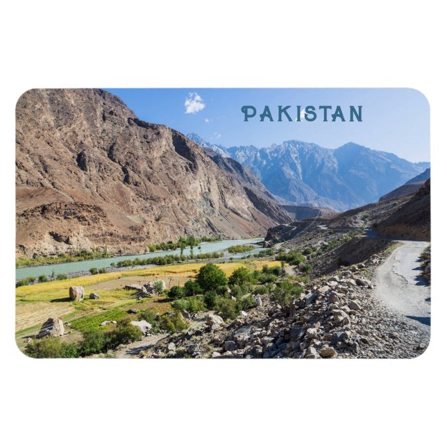 Custom Text Pakistan Magnet (Horizontal)