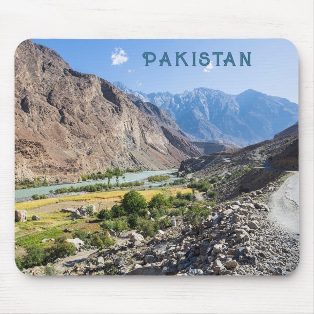 Custom Text Pakistan Mouse Mat (Front)