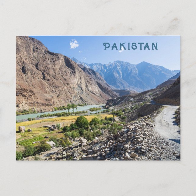 Custom Text Pakistan Postcard (Front)