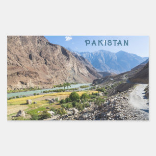 Custom Text Pakistan Rectangular Sticker