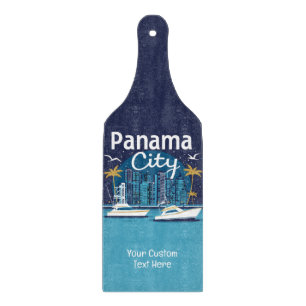 Custom Text Panama City Cutting Board