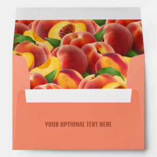 Custom Text Peaches Envelope