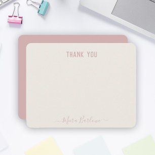 CUSTOM TEXT Personal Modern Script Calligraphy Card