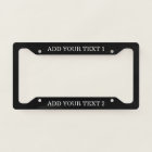 Custom Text Personalised Black