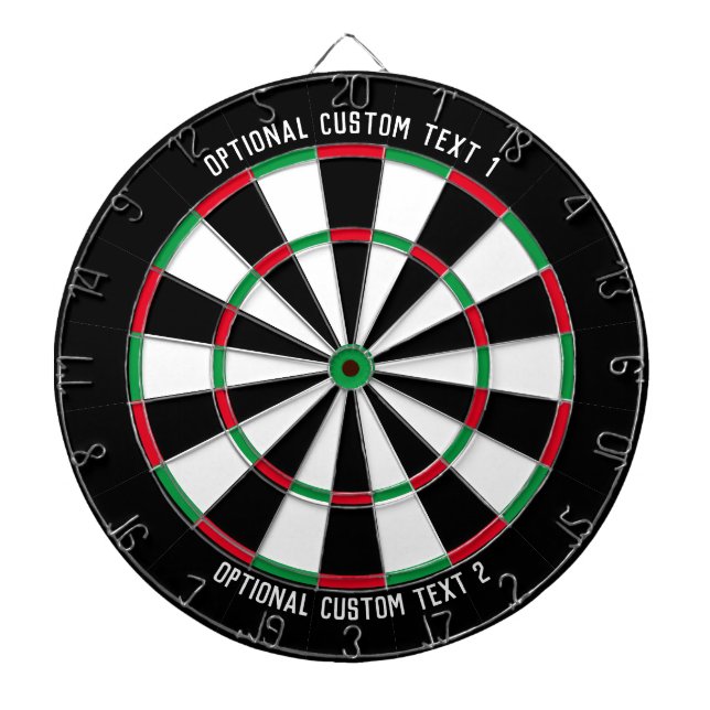 Custom Text Personalised Classic Dartboard (Front)