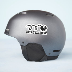 Custom text personalised eightball sports vinyl