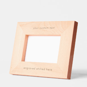 Custom Text Personalised Engraved Picture Frame