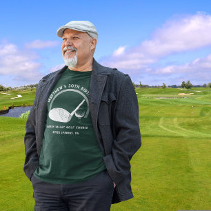 Custom Text Personalised Golf Event  T-Shirt