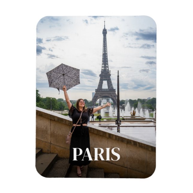 Custom Text Personalised Photo Magnet (Vertical)