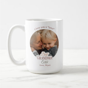 Custom Text Photo Best Grandma Ever Coffee Mug