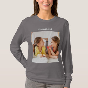 Custom Text Photo Personalised T-Shirt