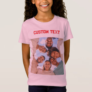 Custom Text Photo T-Shirt