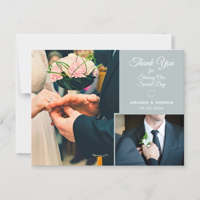 Custom Text & Photos Magnetic Invitation (Front)