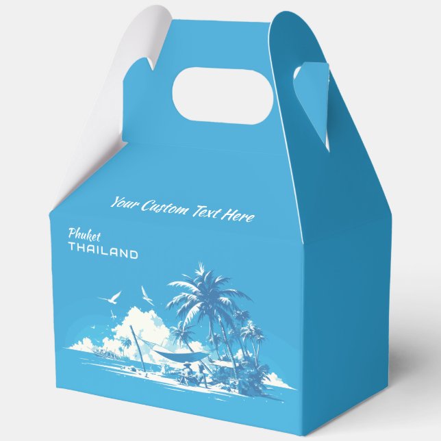Custom Text Phuket Thailand Favour Box (Front)