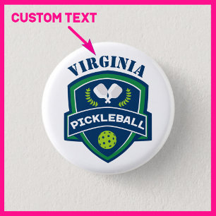 Custom text Pickleball 3 Cm Round Badge
