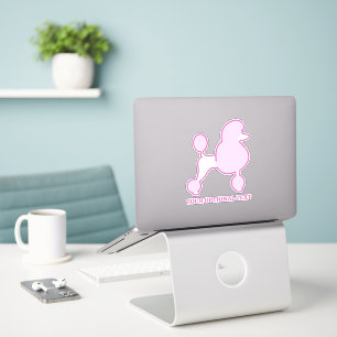 Custom Text Pink Poodles
