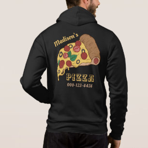 Custom text PIZZA Hoodie