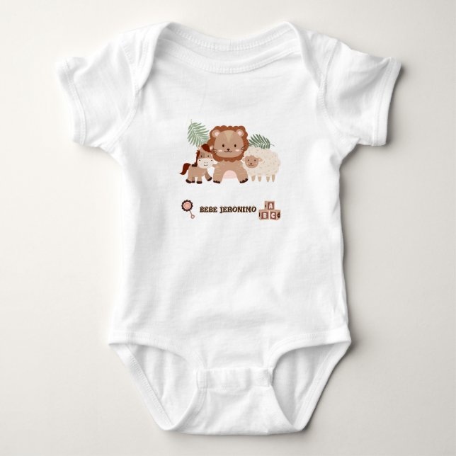 Custom Text Playback Baby Bodysuit (Front)