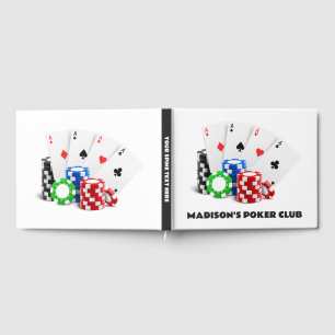 Custom Text Poker / Casino Guest Book