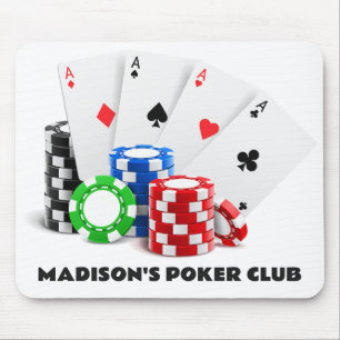 Custom Text Poker / Casino Mouse Mat