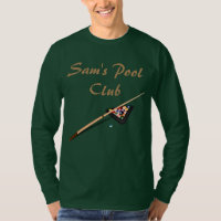 Custom Text Pool Hall Billiards Green