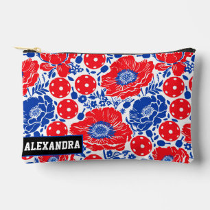 Custom text Poppy Paddle Pouch