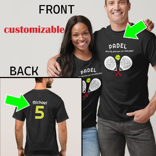 Custom text, Real Padel Player Tee
