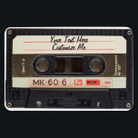 Custom Text / Retro Love Music Cassette Mixtape Magnet<br><div class="desc">Custom and personalize this design. To add your own custom text, click on the "abc Personalize This Template" that is on the right hand side. If you used to own cassette tapes and record your own music from the radio, then this design is just right for you. Fun, and so...</div>