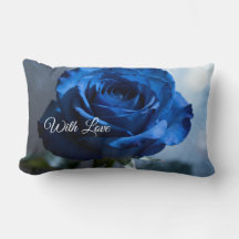 Custom Text – Romantic Blue Rose Floral Gift