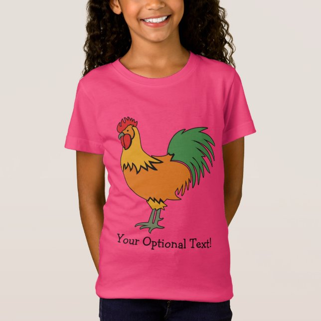 Custom Text Rooster shirts & jackets (Front)