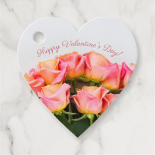 Custom text Roses gift / favour tags
