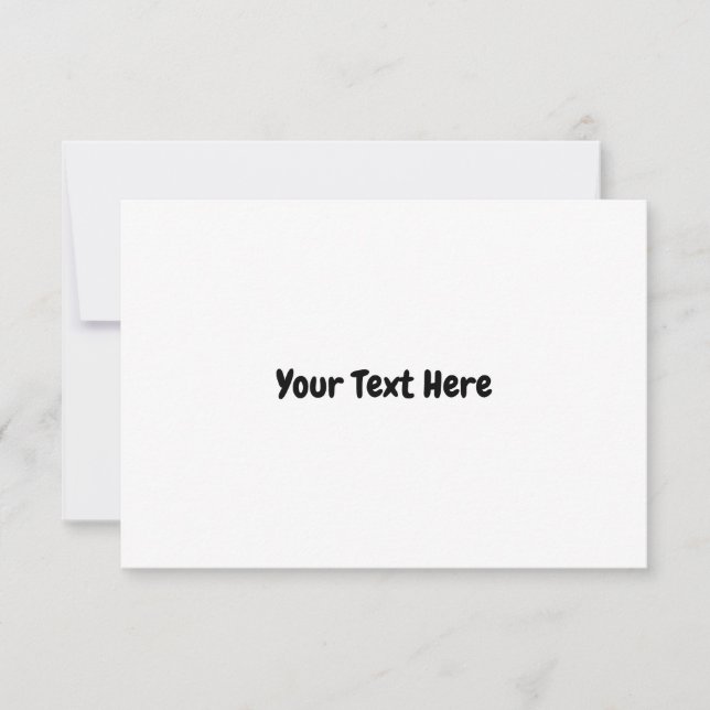 Custom Text  RSVP Card (Front)