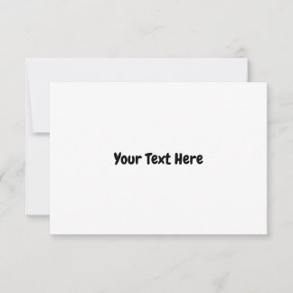 Custom Text  RSVP Card