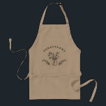 Custom Text Rustic Mason Jar Flowers Standard Apron<br><div class="desc">Personalized apron with  mason jar and flowers.</div>