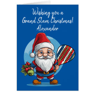 🎾🎄Custom text,  Santa Smashmas Padel