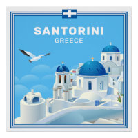 Custom Text Santorini Greece