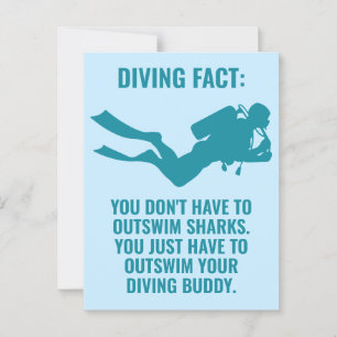 Custom Text Scuba Diving Postcard
