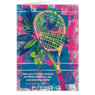 🎾🎄Custom text, Season’s Greetings: Love-Love