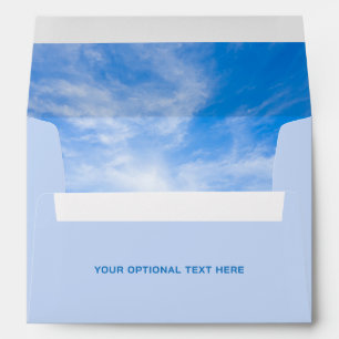 Custom Text Sky Quote Envelope