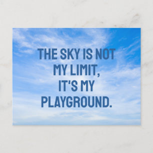 Custom Text Sky Quote Postcard