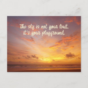 Custom Text Sky Quote Postcard