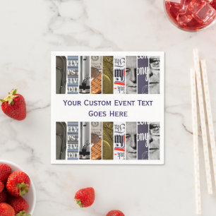 Custom Text Slices of A Meeting 12 Step Recovery Napkin