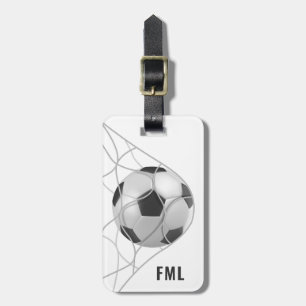 Custom text Soccer Goal luggage tag