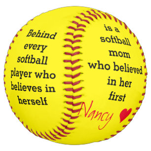 Custom Text Softball Gift